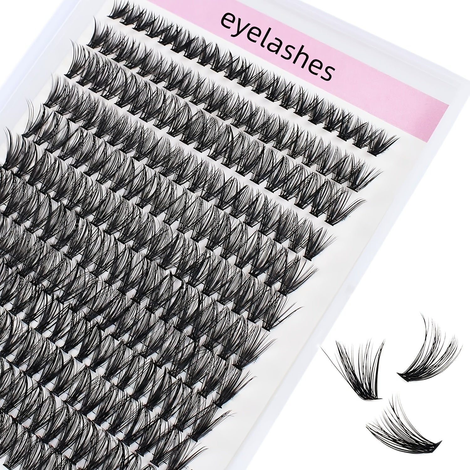 240pcs 40D DIY D Curling Individual Faux Mink False Eyelashes 0 07 9 16mm
