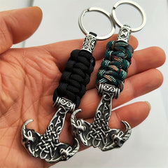 Viking Stainless Steel Double Sheep Head Hammer Pendant