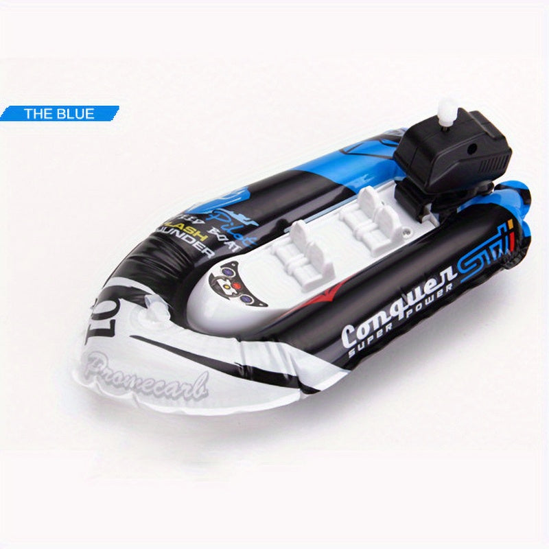 Inflatable Wind-up Water Play Speedboat Educational Toy