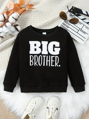 BIG BROTHER Kid's Thermal Sweatshirt Long Sleeve Top Crew Neck Pullover