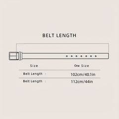 Hollow Out Buckle Belt PU Leather Pant Dress Skirt Belt Women