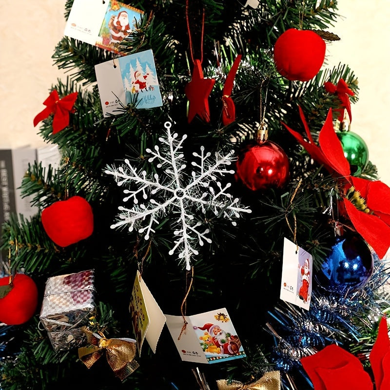 12pcs Christmas Tree Decoration Snowflake Christmas Pendant