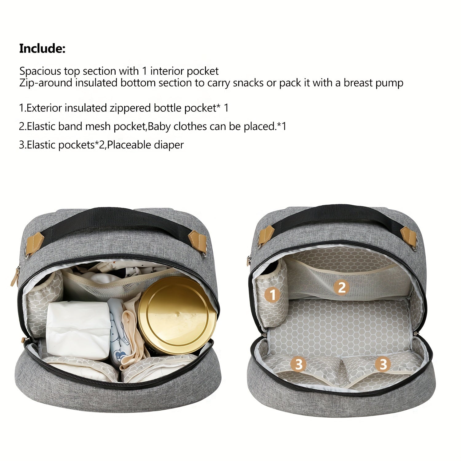 Mom and Baby Travel Backpack for Outdoor Dining
