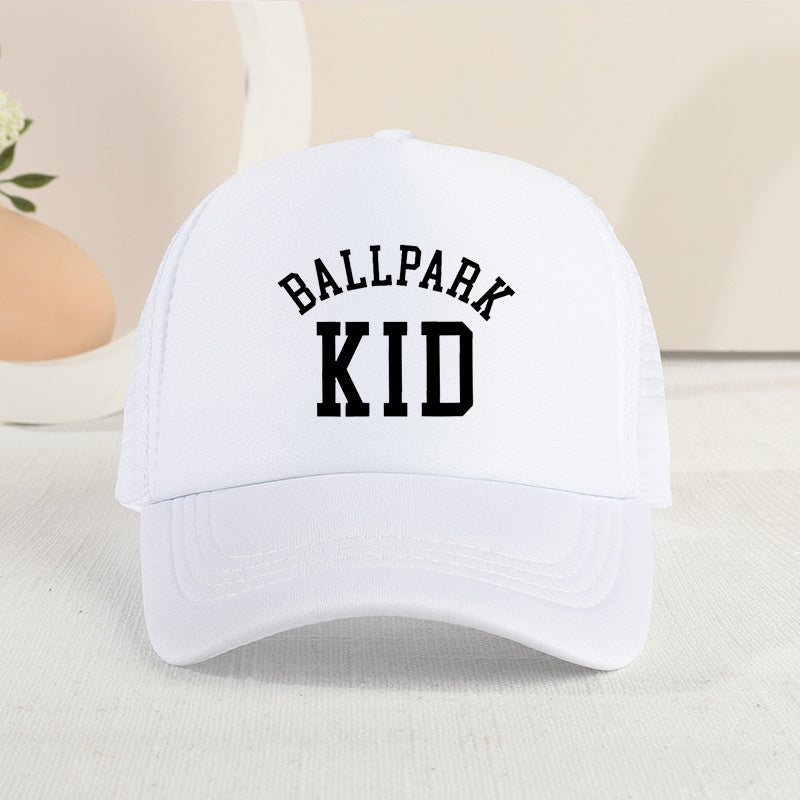 Adjustable Breathable Baseball Cap Outdoor Sport Sunshade Mesh Letter Embroidery