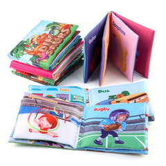 Baby Cloth Books Set of 6 Shape Sports Dinosaur Traffic Music Insect
