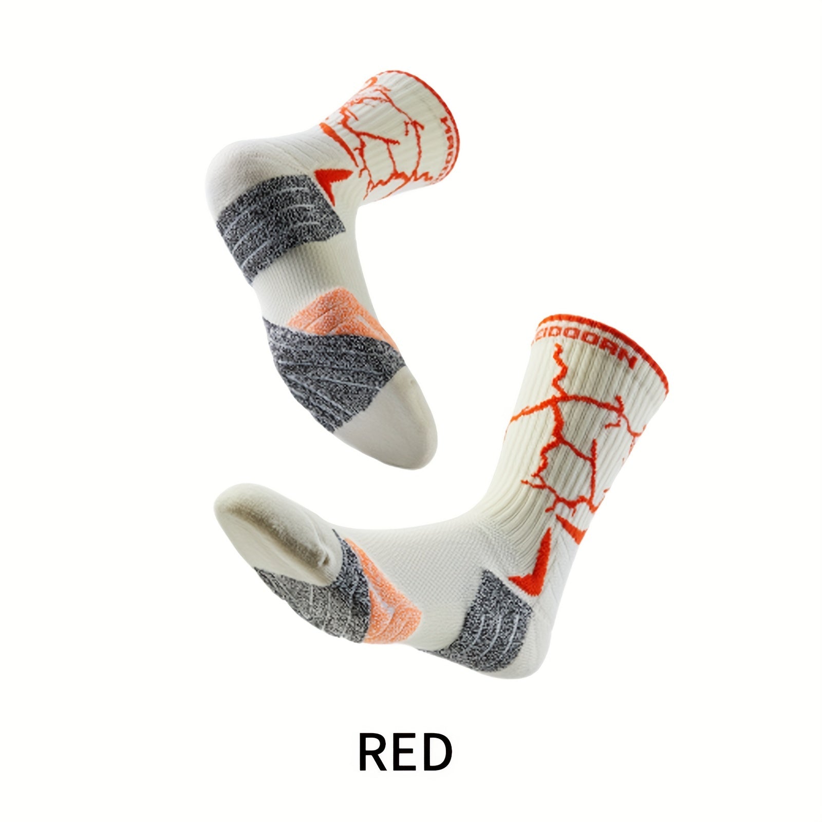 Breathable Antiskid Mid Calf Sport Socks for Outdoor Running Training