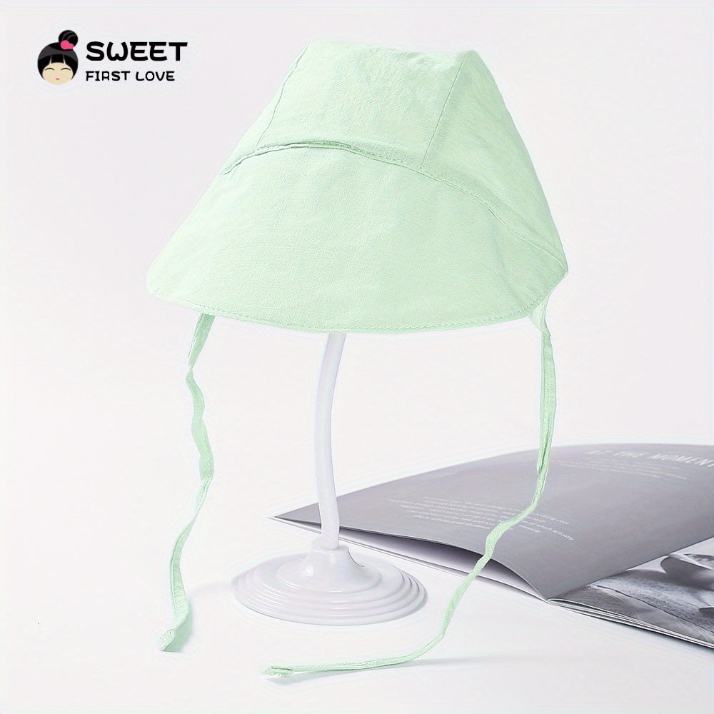 Kids Drawstring Foldable Sun Hat Lightweight Visor Cap