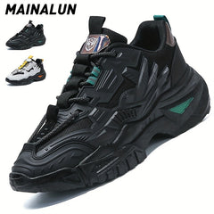 Men's Lace Up Chunky Sneakers Elevator Shoes