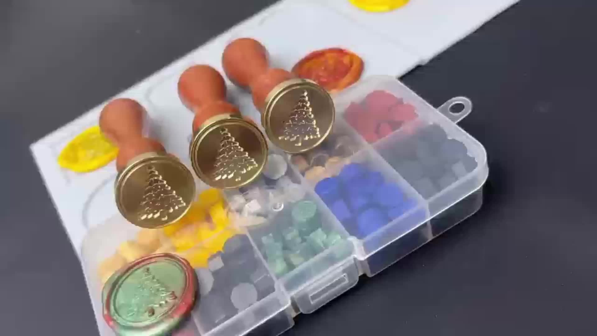 1pc Christmas Tree Wax Seal Set DIY Decoration Scrapbooking Accessorie