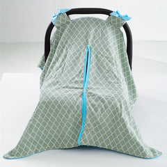 Gray Check Print Car Seat Sunshade Cover