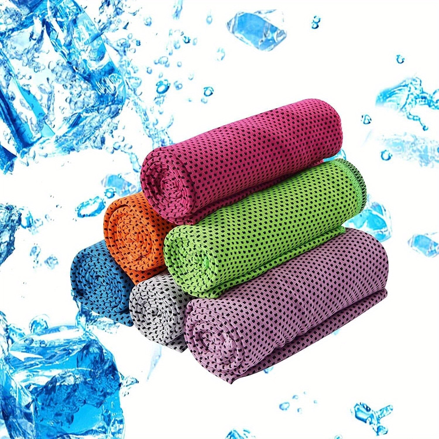 10 pack Microfiber Cooling Towel for Athletes Gym Yoga Fitness Hot Weather