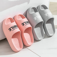 Men's Letter Graphic Platform Slippers