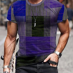 Men's Vintage Style Printed Sports T shirt