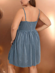 Sexy Velvet V Neck Cami Dress