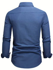 Paisley Binding Men's Long Sleeve Shirt