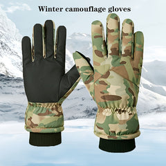 Winter Waterproof Windproof Ski Gloves Warm Plus Fleece Touch Screen Men Women
