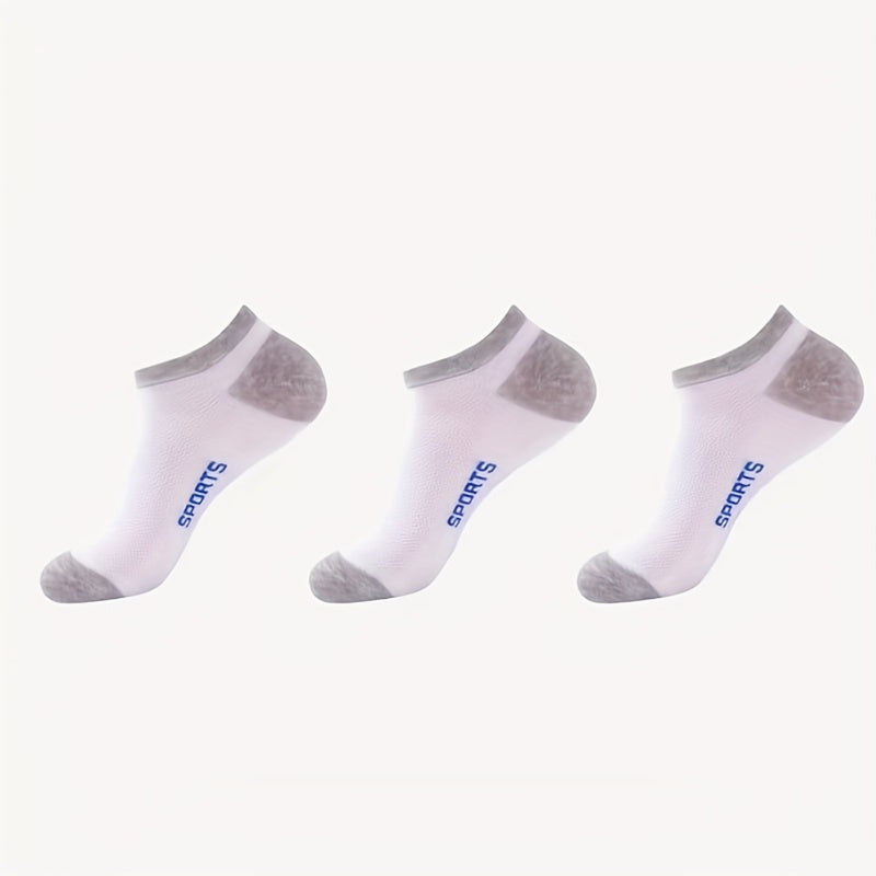Men's Low Cut Socks for Cycling & Running - Breathable & Non-Slip