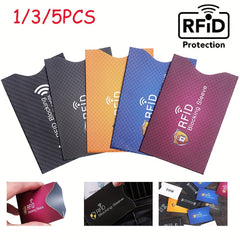 5PCS Aluminum Anti Rfid Blocking Card Holder Wallet