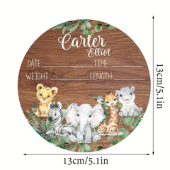 Wooden Birth Announcement Sign Baby Announcement Sign Newborn Sign
