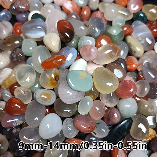 100g Colored Agate Polishing Stones for Fish Box Decorative Stone