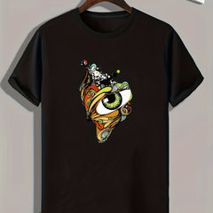 Eyes Print Men's Graphic T shirt Casual Comfy Tees For Summer