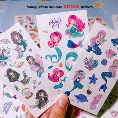 Mermaid Tattoo Stickers Waterproof Ideal for Parties