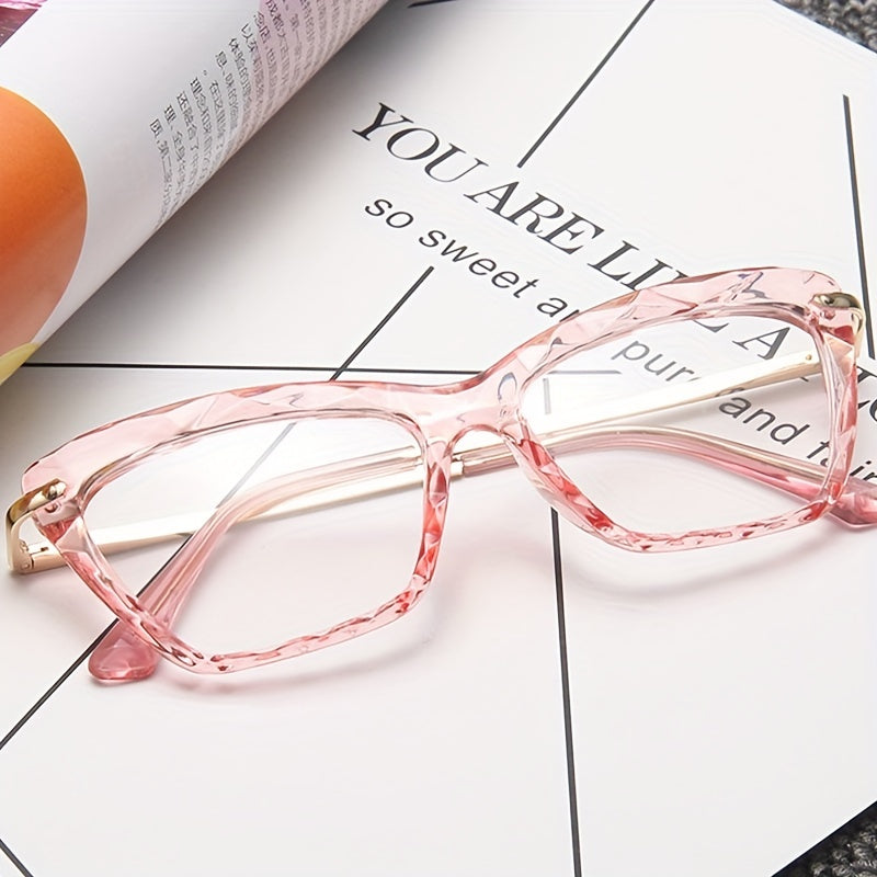 Vintage Cat Eye Thin Metal Temple Anti Bule Eyewear
