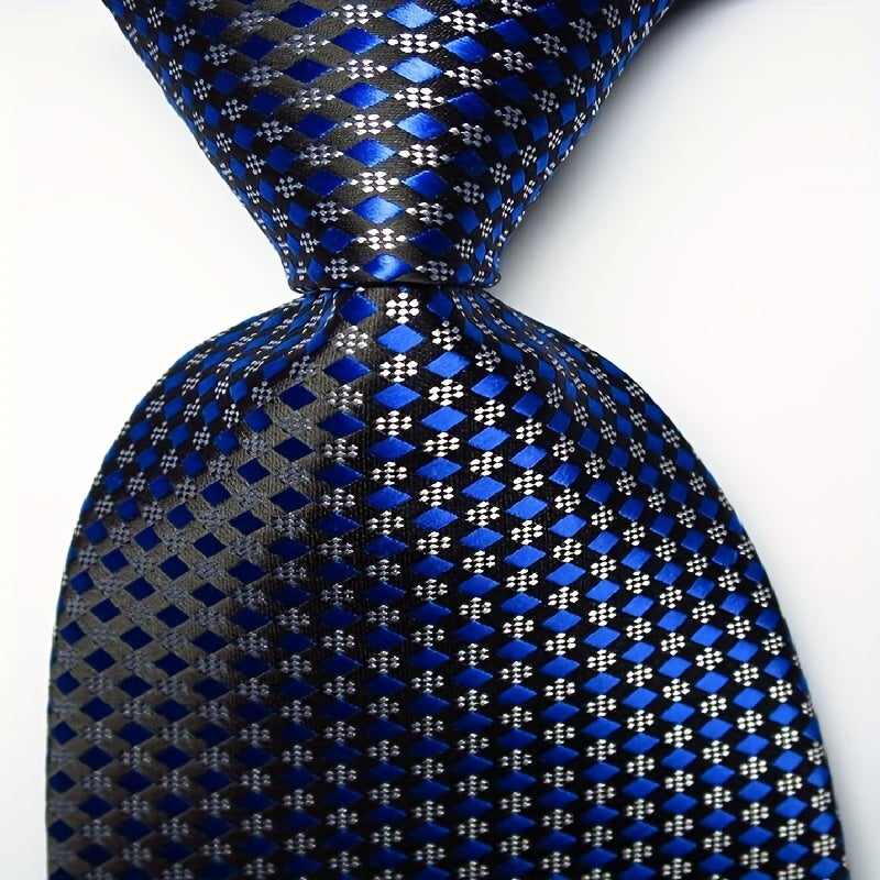 Men's Plaid Jacquard Necktie