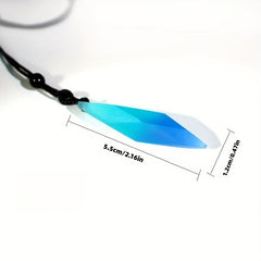 1pc Starry Sky Resin Luminous Necklace DIY Pendant Gift