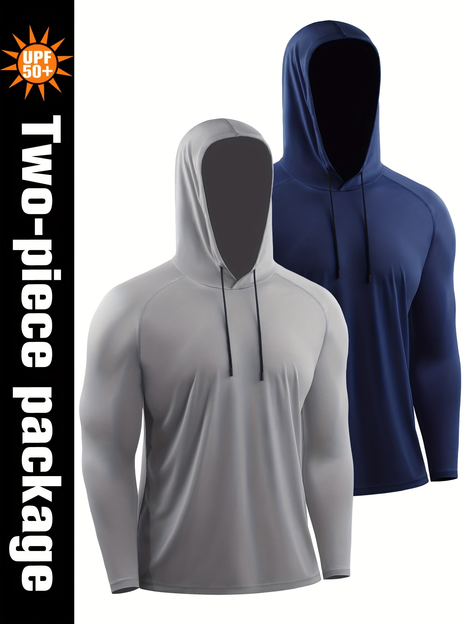Men's Sun Protection Hoodie Quick Dry Breathable Loose Hooded Sweatshirt