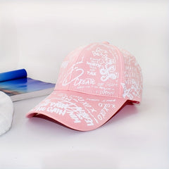 Graffiti Print Couple Baseball Cap Hip Hop Sports Hat Unisex Casual