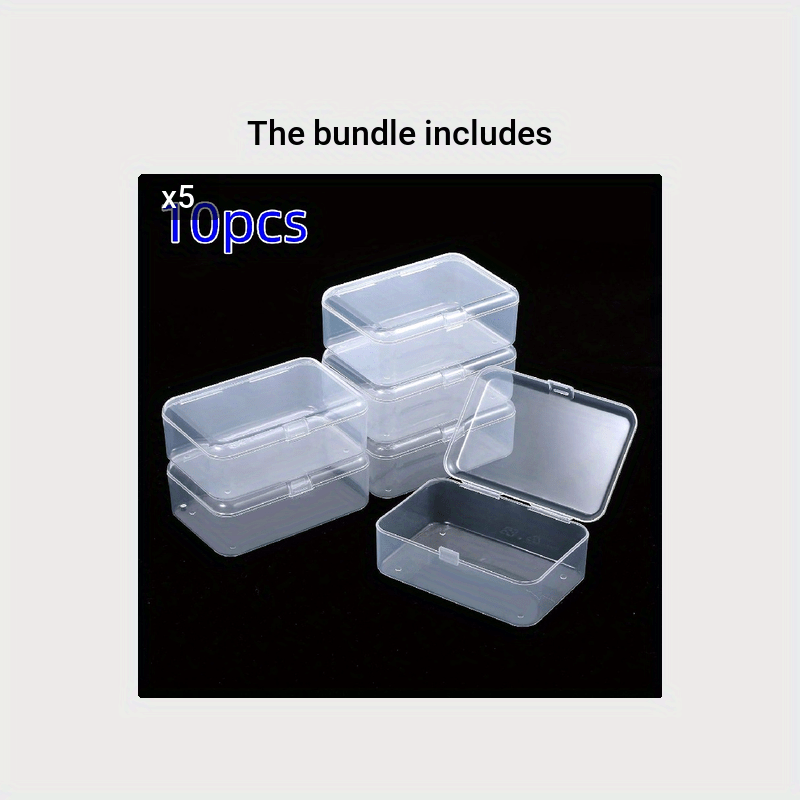 24pcs Small Plastic Storage Containers with Lids for Crafts