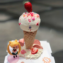 1pc Donut Ice Cream Cake Stake Holder Bracket Birthday Cake Dessert