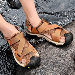 Men's Mesh Anti Collision Sandals Wear resistant Non Slip Outdoor Shoes