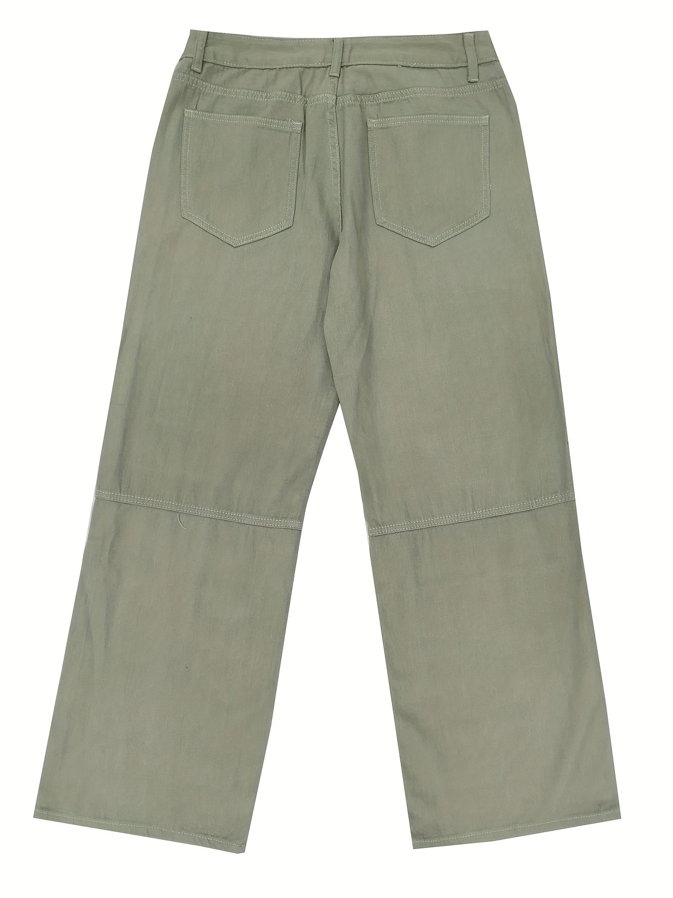 100% Cotton Men's Retro Denim Cargo Pants