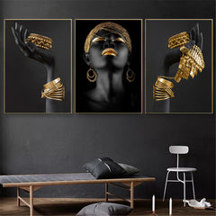 African Woman Wall Painting Art Posters And Prints No Frames