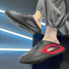 Men's Lightweight Slip On Foam Clogs Hollow Out Non Slip Garden Shoes