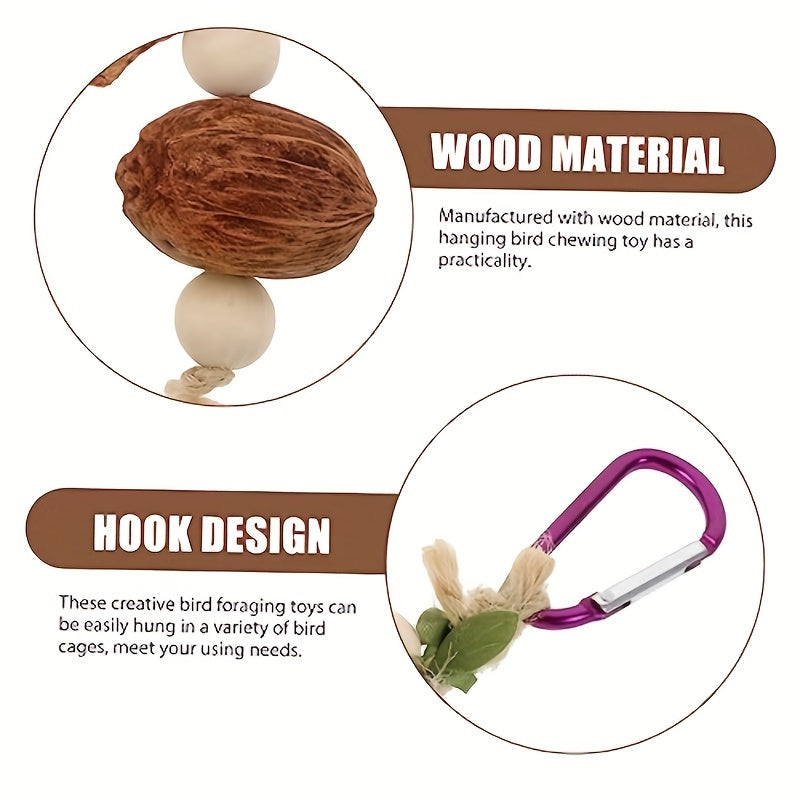 Bird Toy Parrot Chew Toy Parakeet Funny Toy Hanging Swing