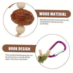 Bird Toy Parrot Chew Toy Parakeet Funny Toy Hanging Swing