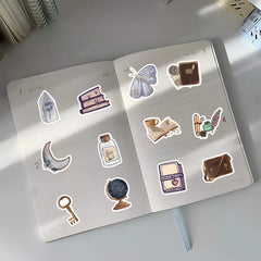 60pcs Retro Waterproof Stickers Journaling Scrapbooking Water Bottles Laptops