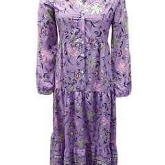 Casual Dress Women's Plus Floral Print Smock Dress