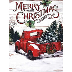 Christmas Diamond Painting Red Truck Diamond Art Kit