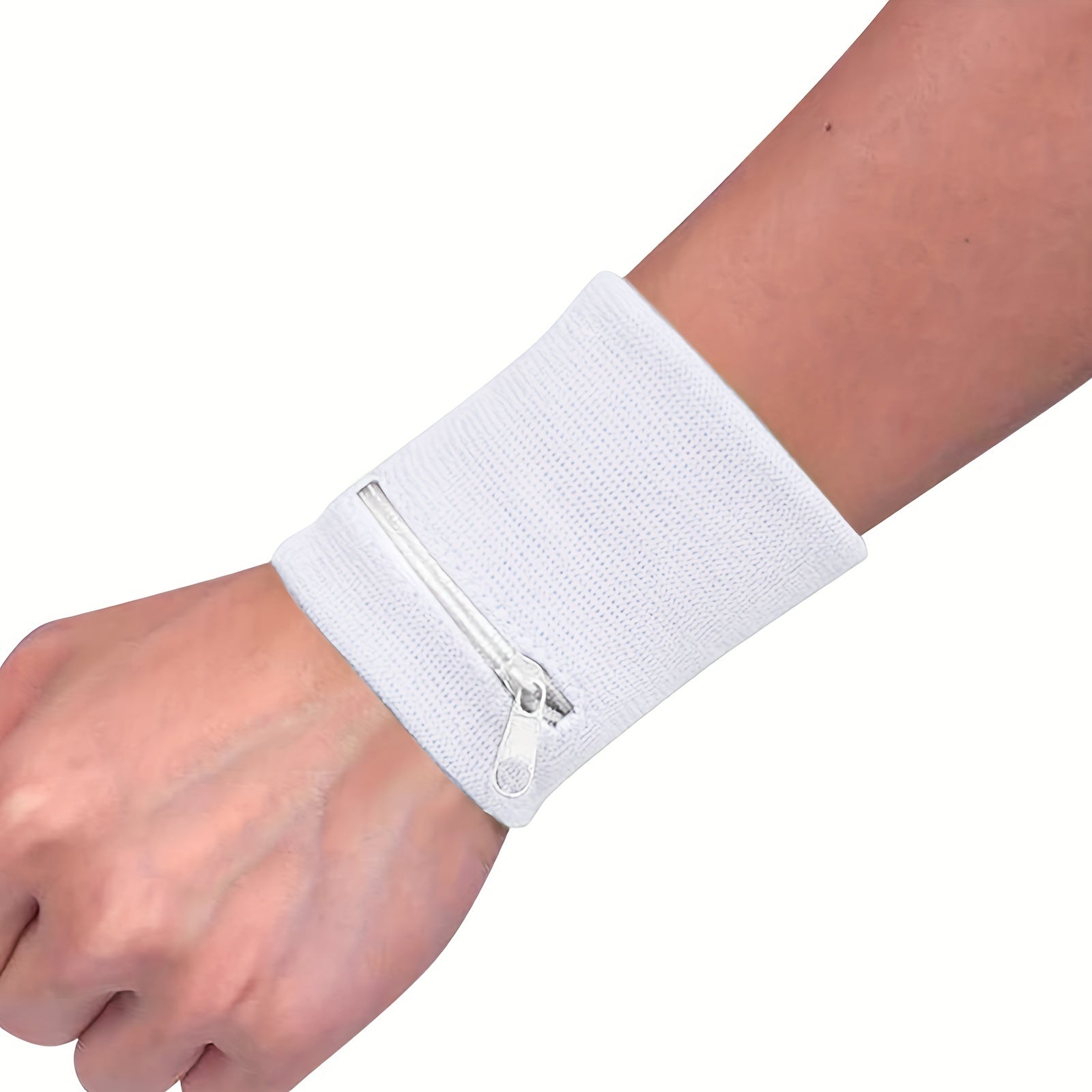 Sports Wristband with Zipper Pocket for Running Gym Workouts