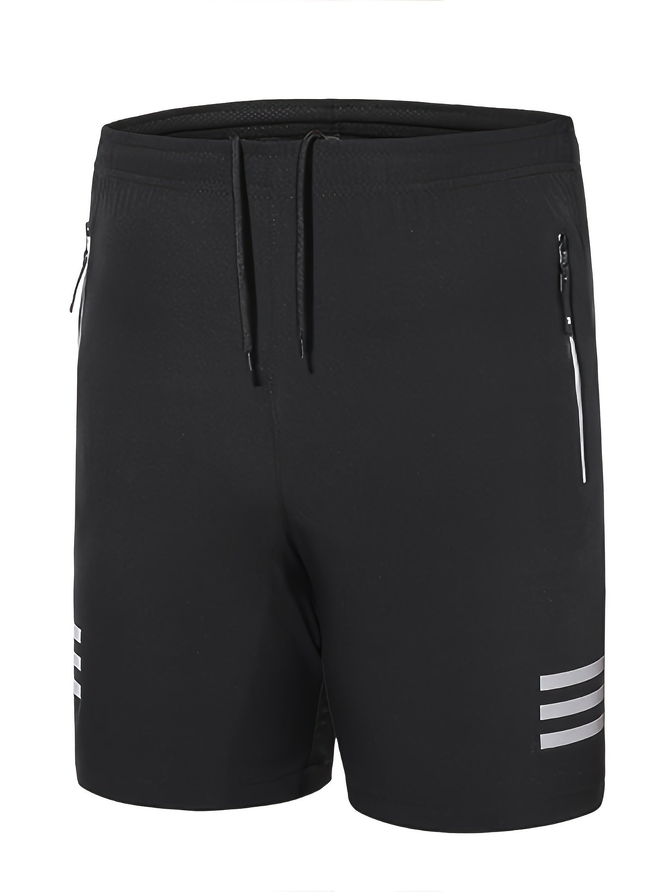 Men's Quick Drying Stretch Drawstring Shorts with Zipper Pocket