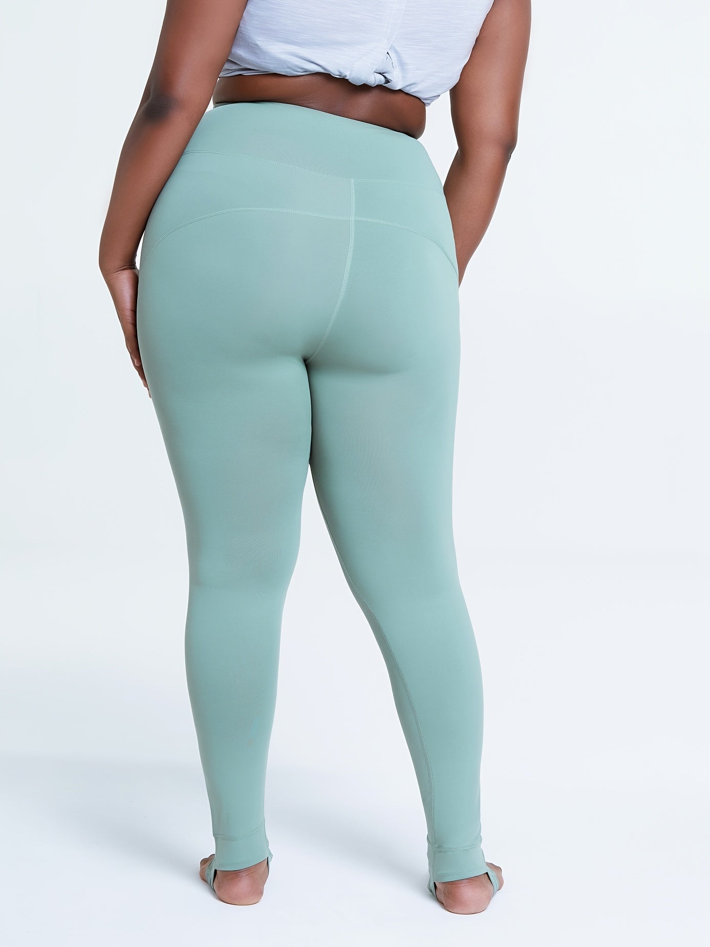 High Rise Sports Leggings Women's Plus Running Yoga Pants