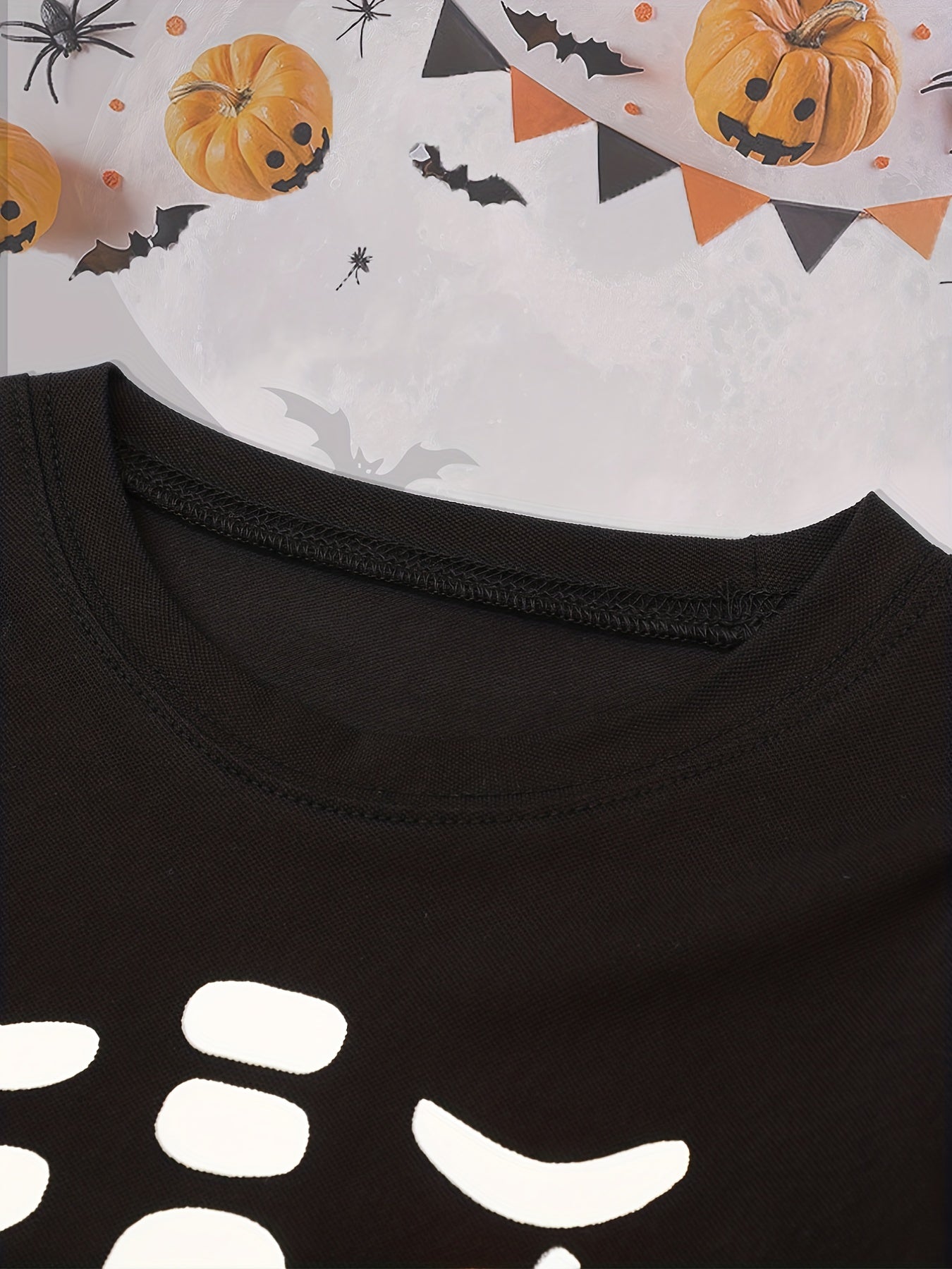 Halloween Little Kids Long Sleeve T shirt Trousers Set