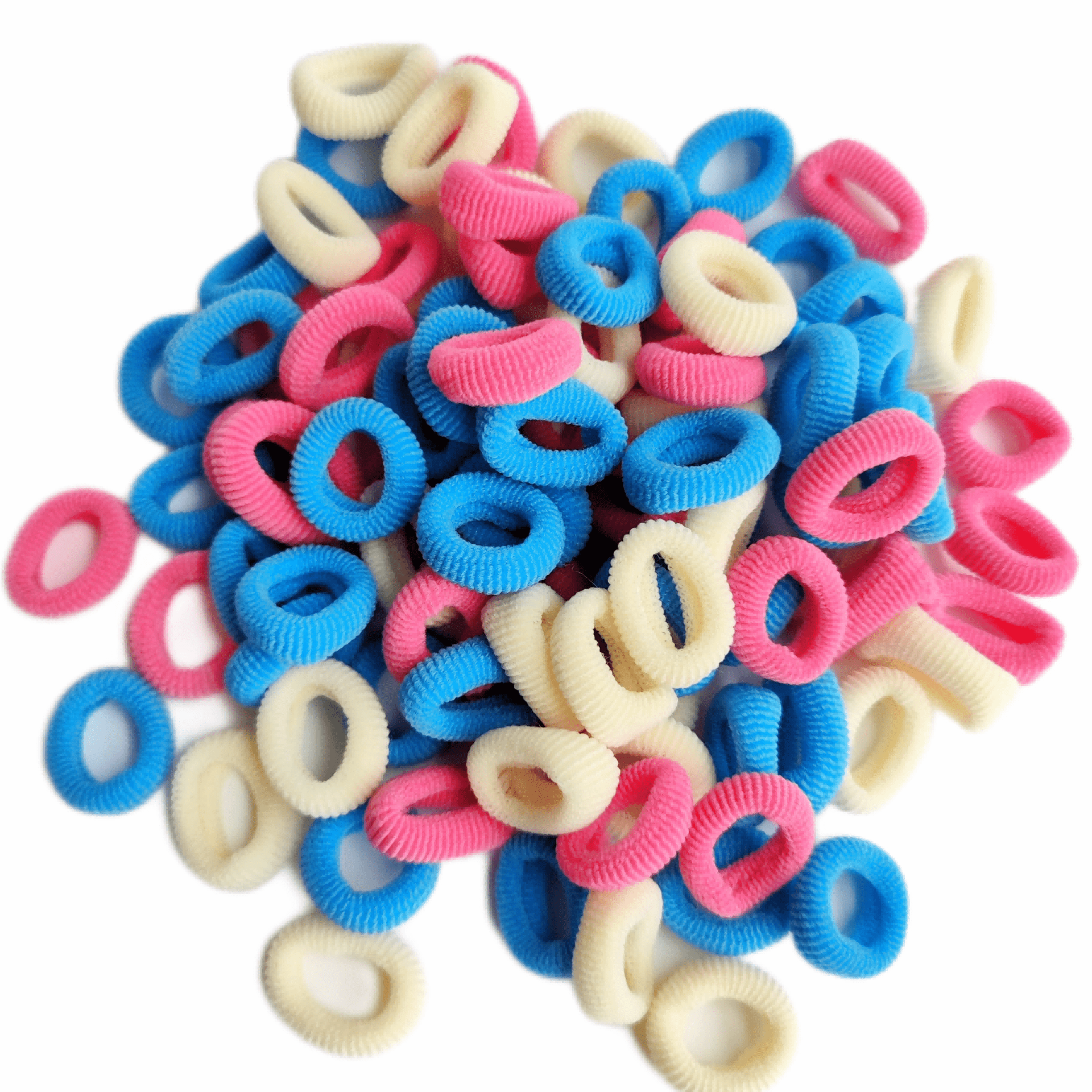 100Pcs Christmas Hair Tie Colorful Hair Accessories For Girls