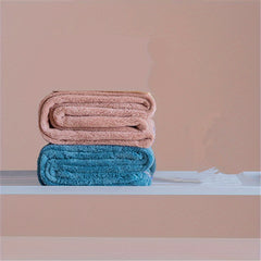 2pcs Cartoon Hair Drying Cap Coral Velvet Hair Towel Absorbent Shower Cap