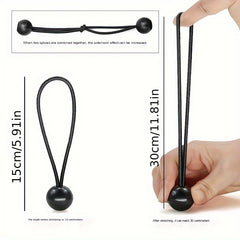 6pcs Plastic Ball Ropes Outdoor Tent Fixed Ball Rope Elastic Strap