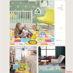 Foldable Kids Rug Cartoon Pattern Educational Activity Surface